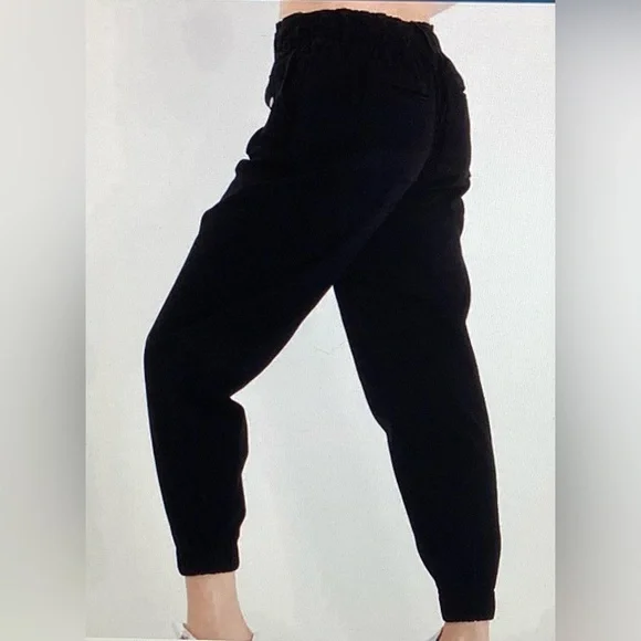 Blue Velvet Black Cargo Jogger Pants - Picture 5 of 5